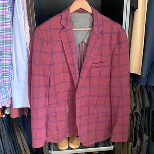 Size L, Tasso Elba, two button, wool blazer.  One year old.